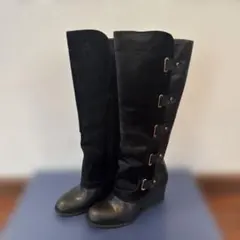 ナポレオーニ　ロングブーツ　革　ブラックのサムネイル