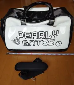 美品】パーリーゲイツ エナメル ボストンバッグ ロッカーバッグ 2WAY