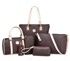 残り少し☆おしゃれ高級バッグ 6点セット ブラウン