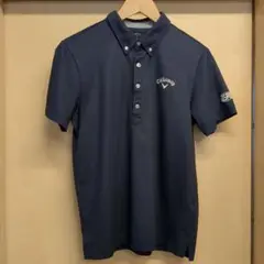Callaway ネイビー ボタンダウンポロシャツ　Mサイズ