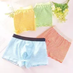 男児 ボクサーブリーフ 4枚セット 男の子 パンツ ブリーフ キッズ 綿 Ｌ