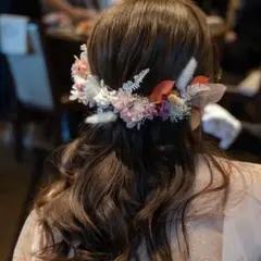 ドライフラワー　ヘアアクセサリー 結婚式 成人式 卒業式