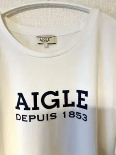【値下げ】AIGLE エイグル 男女兼用 長袖Tシャツ ホワイト