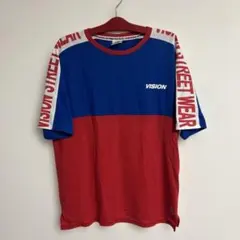 VISION STREET WEAR 半袖Tシャツ 青/赤