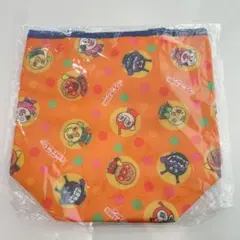 【新品未使用】アンパンマン 保冷バッグ ランチバッグ オレンジ色