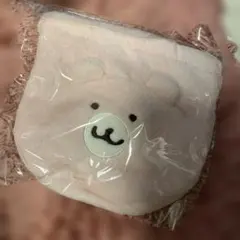 ちいかわ フェイス巾着 くまさんポシェット クマ顔デザインポーチ ピンク