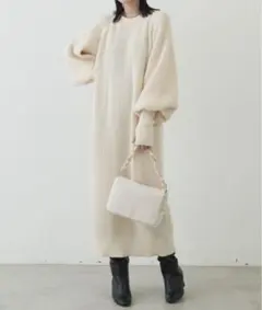 ロングワンピース　ニット