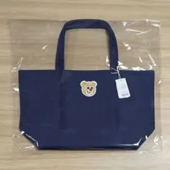 未開封 オールドテディ ワッペントートバッグ ネイビー 大