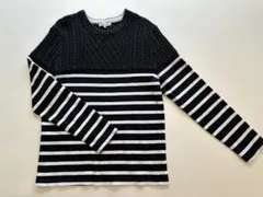 GLOBAL WORK ストライプ 長袖 Tシャツ M