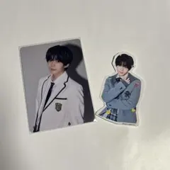 なにわ男子 長尾謙杜 トレカ + ステッカー HARDWORK