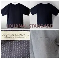 JOURNAL STANDARD ワッフル Tシャツ ネイビー 胸ポケット Mのサムネイル