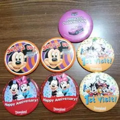 ディズニーキャラクター バッジ 7個セット