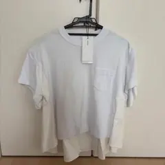 確実正規品 26aw sacai サカイ ドッキング Tシャツ 3 GREY - メルカリ