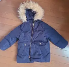 Zara Kids ネイビー ファー付き　コート 110cm