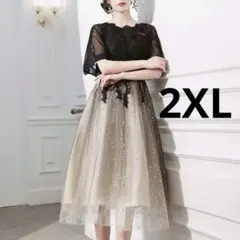 パーティードレス　ワンピース　結婚式　レース　二次会　黒　オケージョン　かわいい