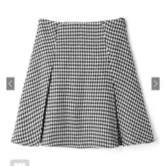 GRL インパン裏地付き千鳥柄フレアミニスカート[mei25]
