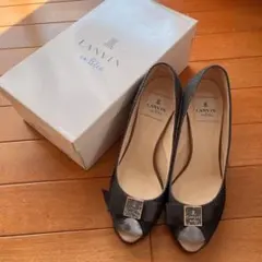 LANVIN en Bleu オープントゥパンプスのサムネイル