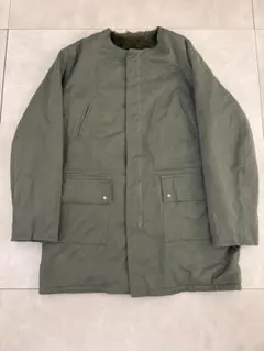 ノーカラー/ミリタリージャケット/ボア/カーキ/M