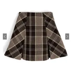新品未使用 ミニスカート プリーツ ブラウン チェック GRL タイト