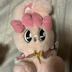 エスターバニー　ウィンターケープBIGぬいぐるみ　ピンク