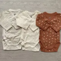 ＊ プチバトー ＊ 新生児　長袖肌着　ロンパース　1m 54cm