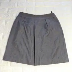 【匿名配送】アンタイトル《3》グレー　タイトスカート　総丈48㎝　裏地あり