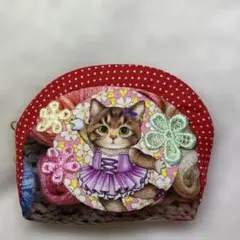 ハンドメイド　コヤンイサムチョン　手のひらサイズポーチ　KL6