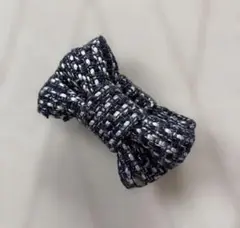 ツイードリボンヘアアクセサリー　バレッタ