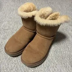 UGG ムートンブーツ リボン ブラウン