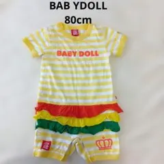 BABY DOLL フリル付き ロンパース 80cm