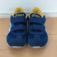 asics ネイビー/イエロー スニーカー
