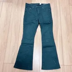 ブーツカット デニムパンツ ストレッチ素材　ブラック