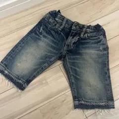 HYSTERIC フリンジ付きデニムショートパンツ
