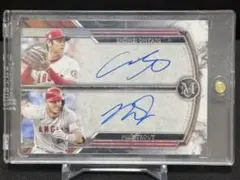 大谷翔平＆マイク・トラウト 2018年実使用 ダブル直筆サインボール