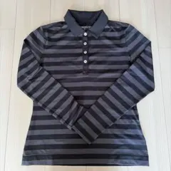 お値下げNIKE GOLF DRI-FIT ボーダーシャツ M美品