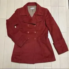 CorinneSarrut コート　ジャケット　ウール　赤　Wボタン　2way