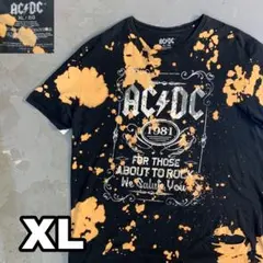 y416【AC/DC】バンドTシャツ【メンズXL】タイダイ - メルカリ