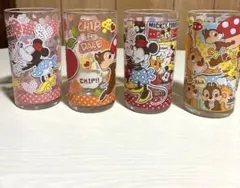 ディズニー　コップ　グラス　ガラス　フルーツ　レトロ　ビンテージ