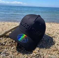 正規品　LUSSO SURF 3D刺繍ロゴキャップ☆帽子　オールブラック