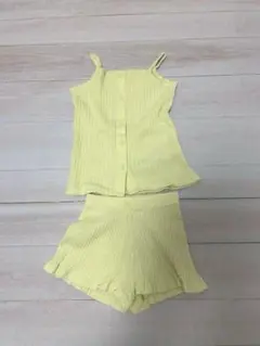 ZARA リブ キャミソール ショートパンツ セット　104