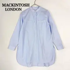 美品 マッキントッシュロンドン ピンタック リネンシャツ 半袖 濃紺 38 美品 マッキントッシュロンドン ピンタック リネンシャツ 半袖 濃紺 38