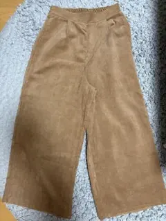ガウチョパンツ コーデュロイ ブラウン