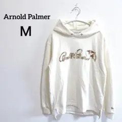 Arnold Palmer【M】フード付き ロゴパーカー アイボリー 薄手 裏毛