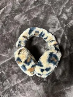 ヒョウ柄ファーイヤーマフ