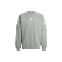 adidasスリーストライプRekive CrewスウェットグリーンIB8696のサムネイル