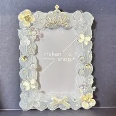トレカケース　硬質ケース　ホイップデコ　リボン　王冠　花　クリア　ホワイト
