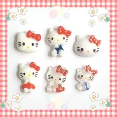 【大人気】キティ　ネイルパーツ　キティちゃん　赤のみ　レトロ★ハローキティ　3dのサムネイル
