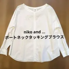 niko and ... ボートネックタッキングブラウスオフホワイト 3　Mのサムネイル