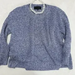 リネン混✨アンタイトル◇ミックスカラーニット セーター トップス ざっくり編 2