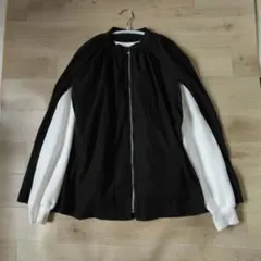 未使用品　マント風ベストMLサイズ　ブラック　ベストのみ